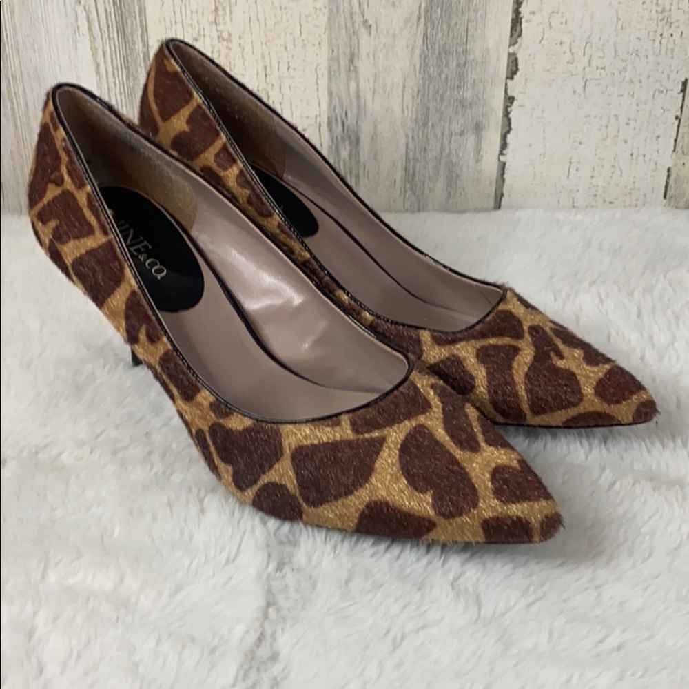 Nine & Co. Woman’s Kerala Giraffe Heels Shoes 9M